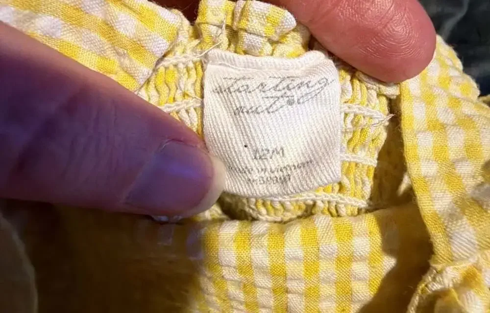 Starting Out Toddler Girls Yellow Gingham Flamingo Seersucker Sundress 12 months